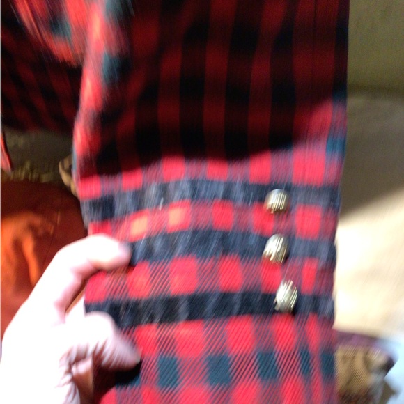 Vintage the Limited red Plaid crop Jacket - Picture 2 of 7